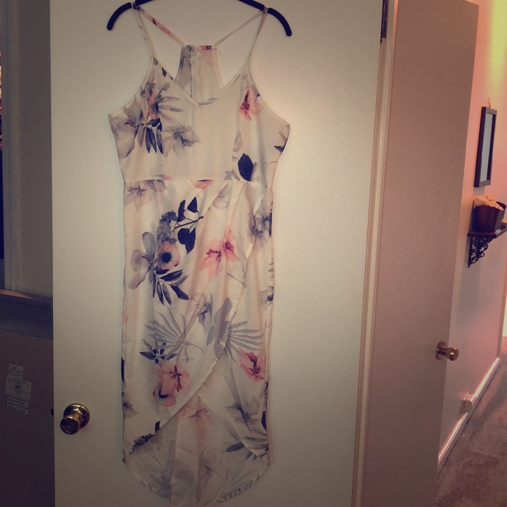 Silk high low dress